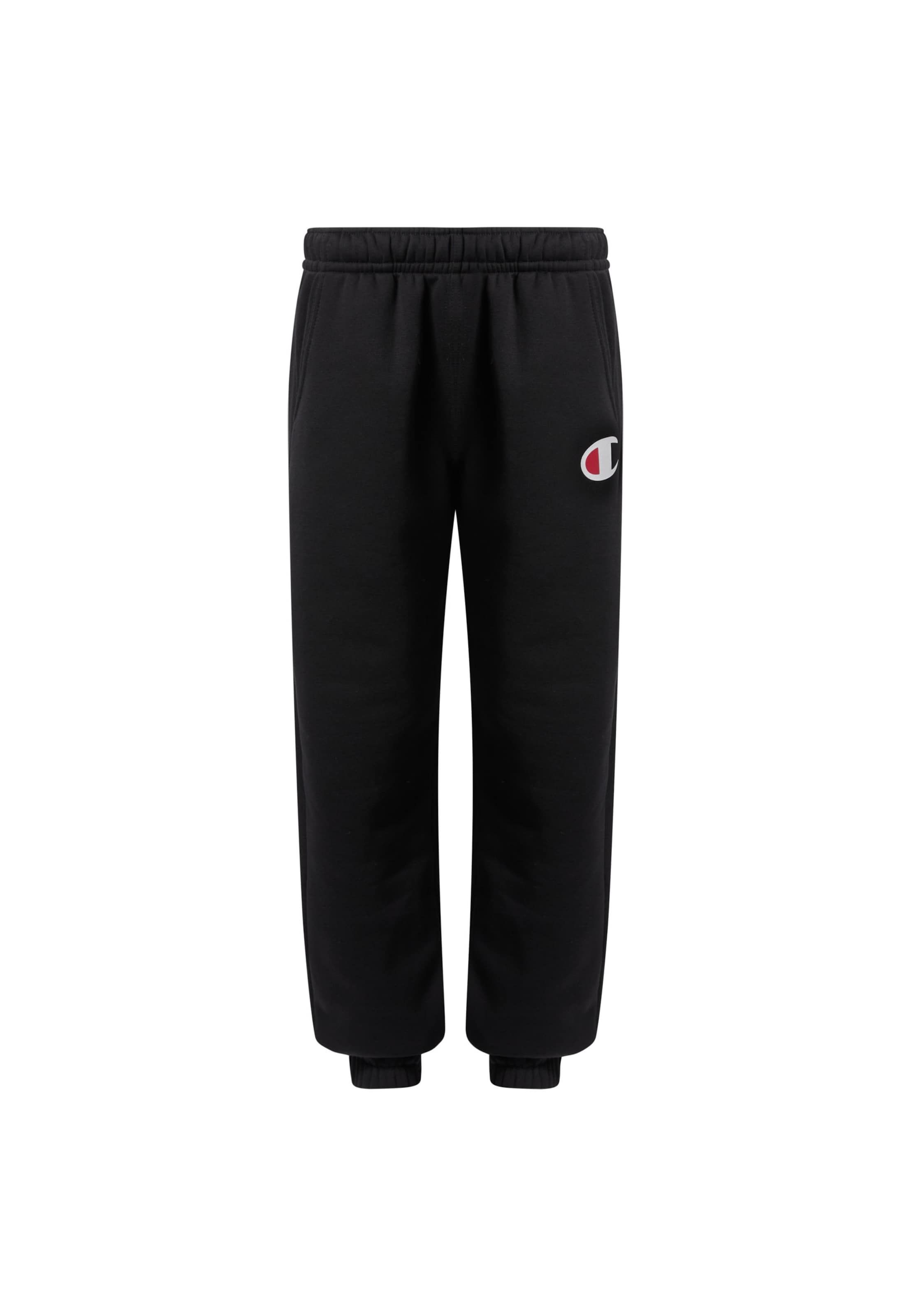 Champion Tapered Trousers in Black: front
