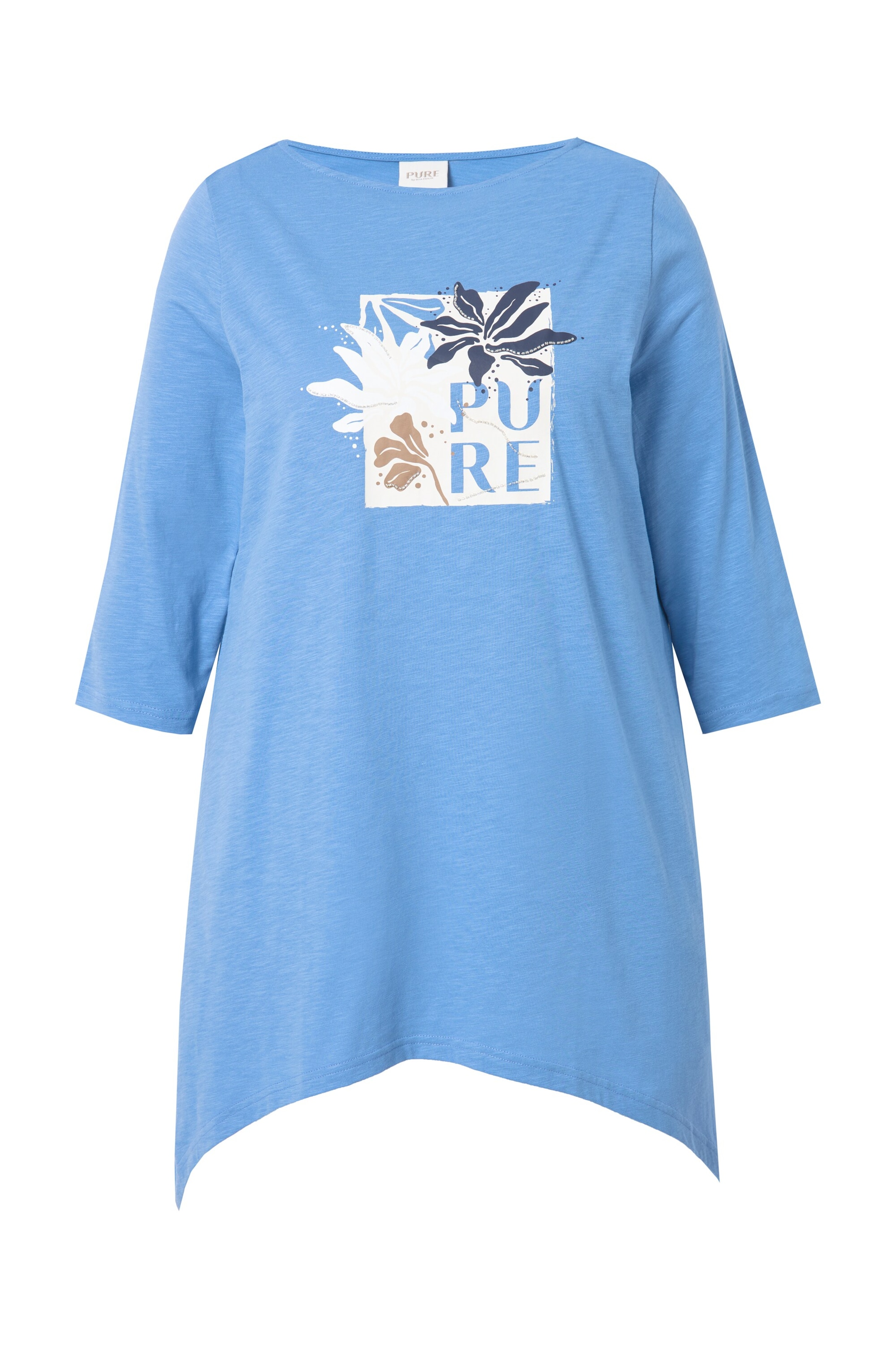 Ulla Popken Shirt in Blauw: voorkant