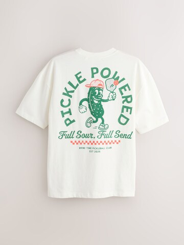 T-Shirt Next en blanc