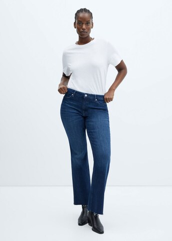 MANGO Flared Jeans 'Fiona' in Blau