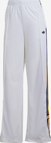 ADIDAS ORIGINALS Pants 'Adibreak' in White: front