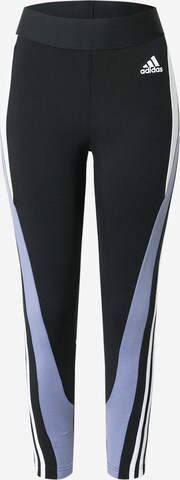 ADIDAS PERFORMANCE Workout Pants in Black: front