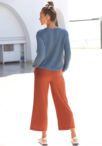 LASCANA Pullover in Blau