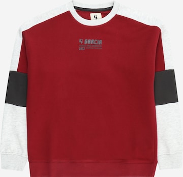 GARCIA Sweatshirt in Rood: voorkant