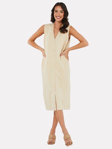 Threadbare Knitted dress 'Melman' in Beige