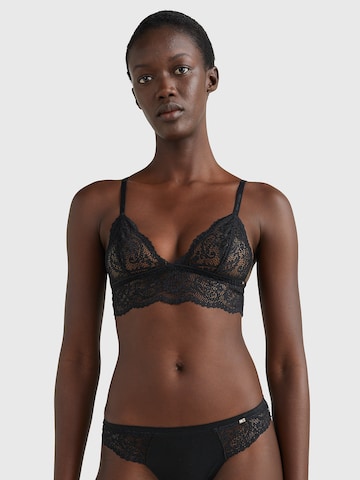 Tommy Hilfiger Underwear Triangle Bra in Black: front