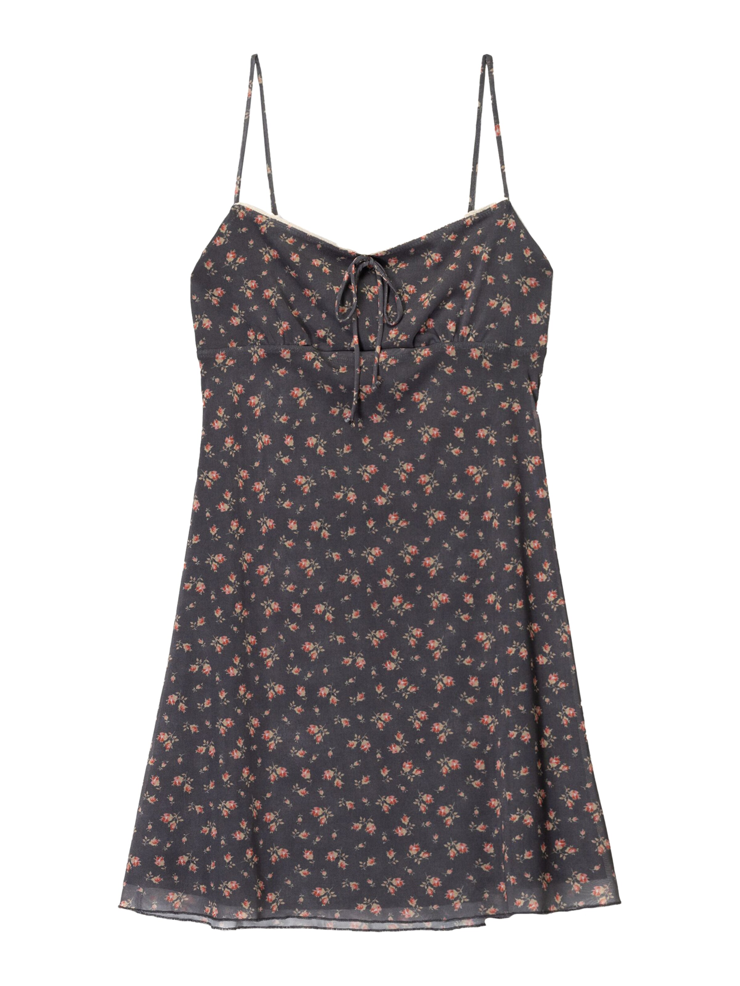 Bershka Šaty - Sivá: predná strana