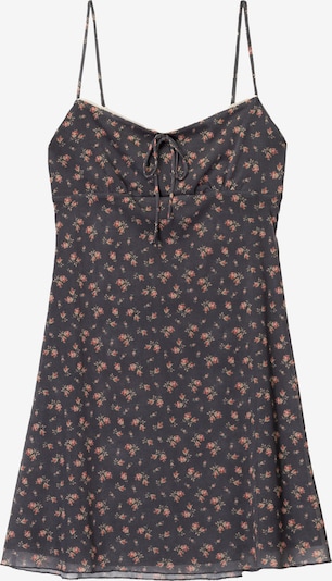 Bershka Šaty ve velikosti 34 - šedá / světle zelená / červená, Produkt