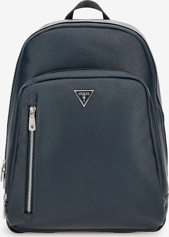 GUESS Rucksack 'Certosa Saffiano Smart' in Blau: predná strana