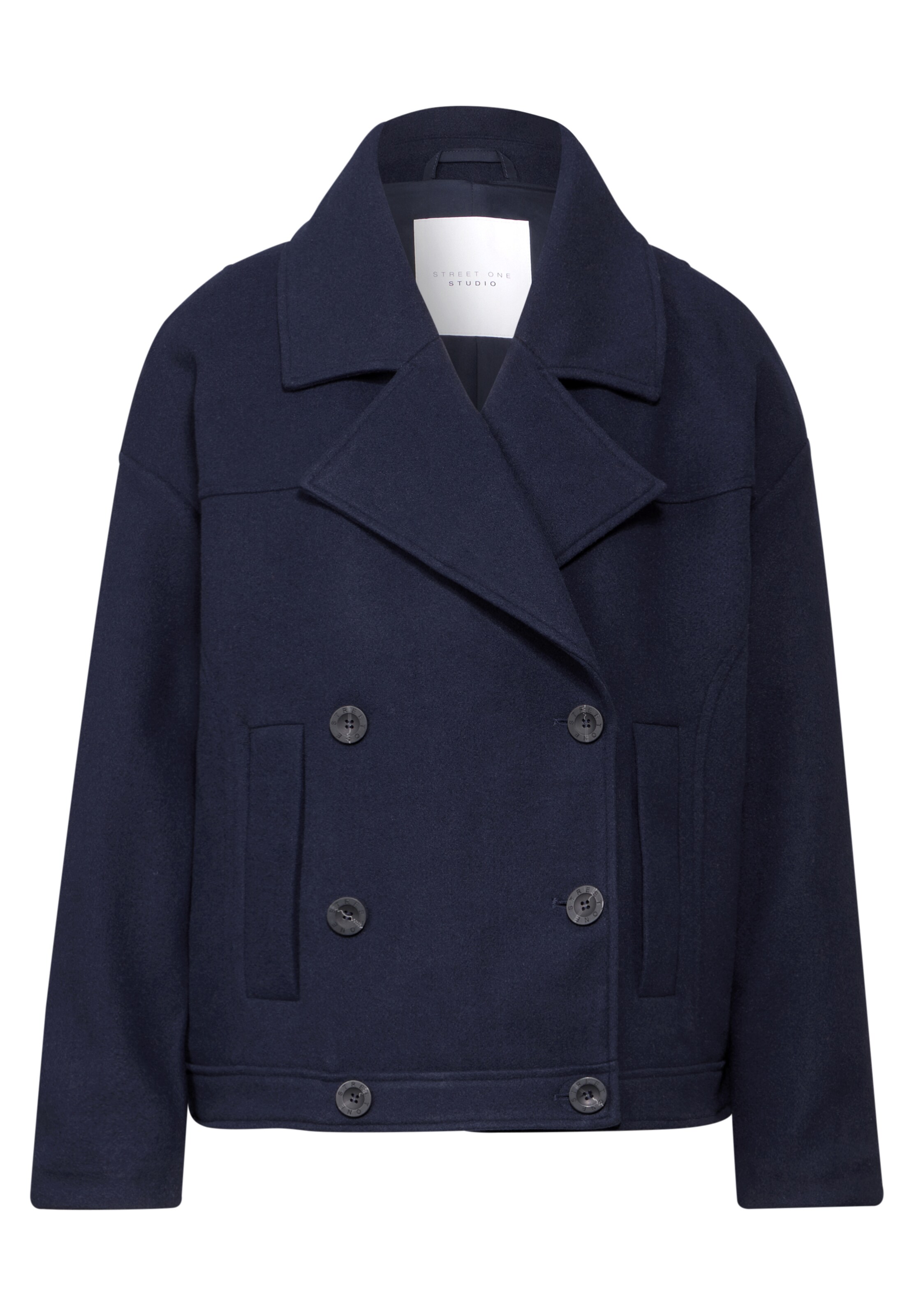 Street One Studio Between-Season Jacket in Blue: front
