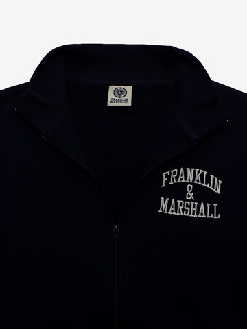 FRANKLIN & MARSHALL Zip-Up Hoodie in Black