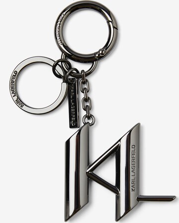 Karl Lagerfeld - Porta-chave em prata: frente