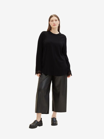 Tom Tailor Women + Blouse in Black