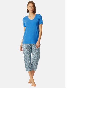 SCHIESSER Pajama shirt ' Mix & Relax ' in Blue