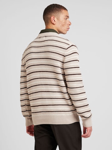 JACK & JONES - Jersey 'JORBRONX' en beige