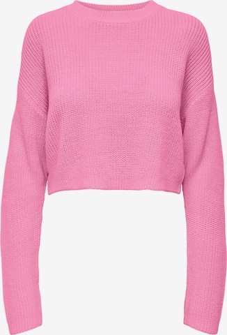 Pull-over Only Petite en rose : devant