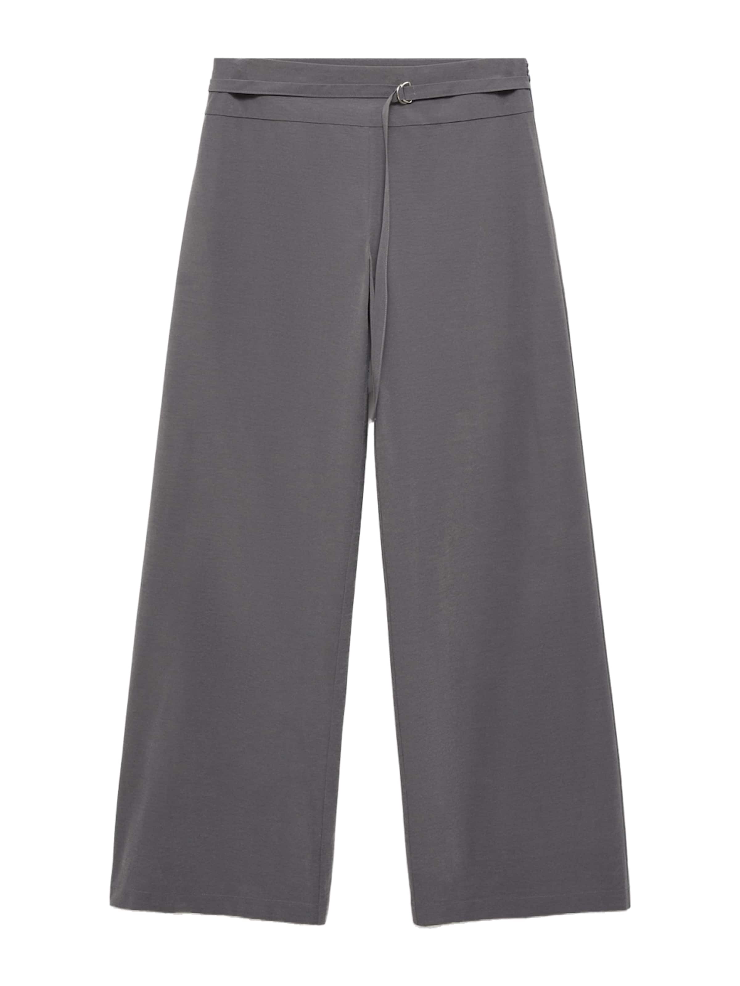 MANGO Zvonové kalhoty Kalhoty 'MALI' – šedá: přední strana