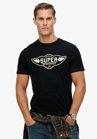 T-Shirt Superdry & Co en noir : devant