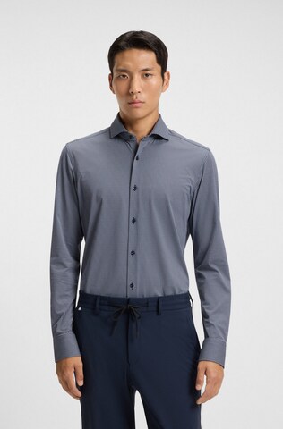 BOSS Regular fit Button Up Shirt in Blue: front