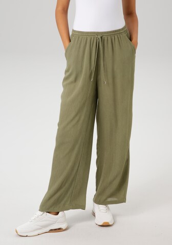Aniston CASUAL Wide leg Pants in Green: front