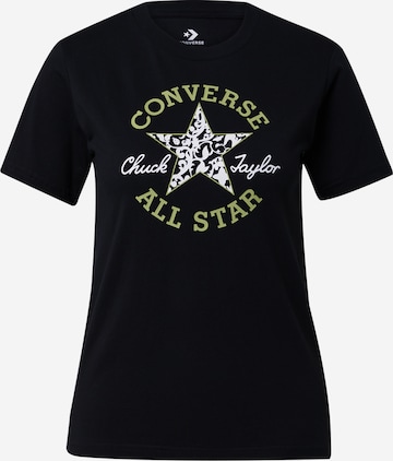 CONVERSE T-Shirt 'Chuck Taylor' in Schwarz: predná strana