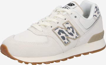 Baskets '574' new balance en beige : devant