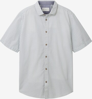 TOM TAILOR Button Up Shirt in White: front