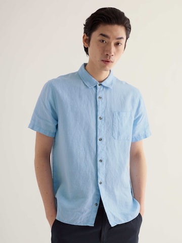 Seasalt Cornwall Regular fit Overhemd in Blauw: voorkant