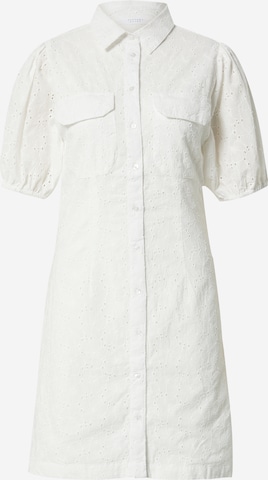 SISTERS POINT Shirt Dress in White: front