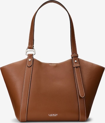Borsa a spalla di Lauren Ralph Lauren in marrone: frontale