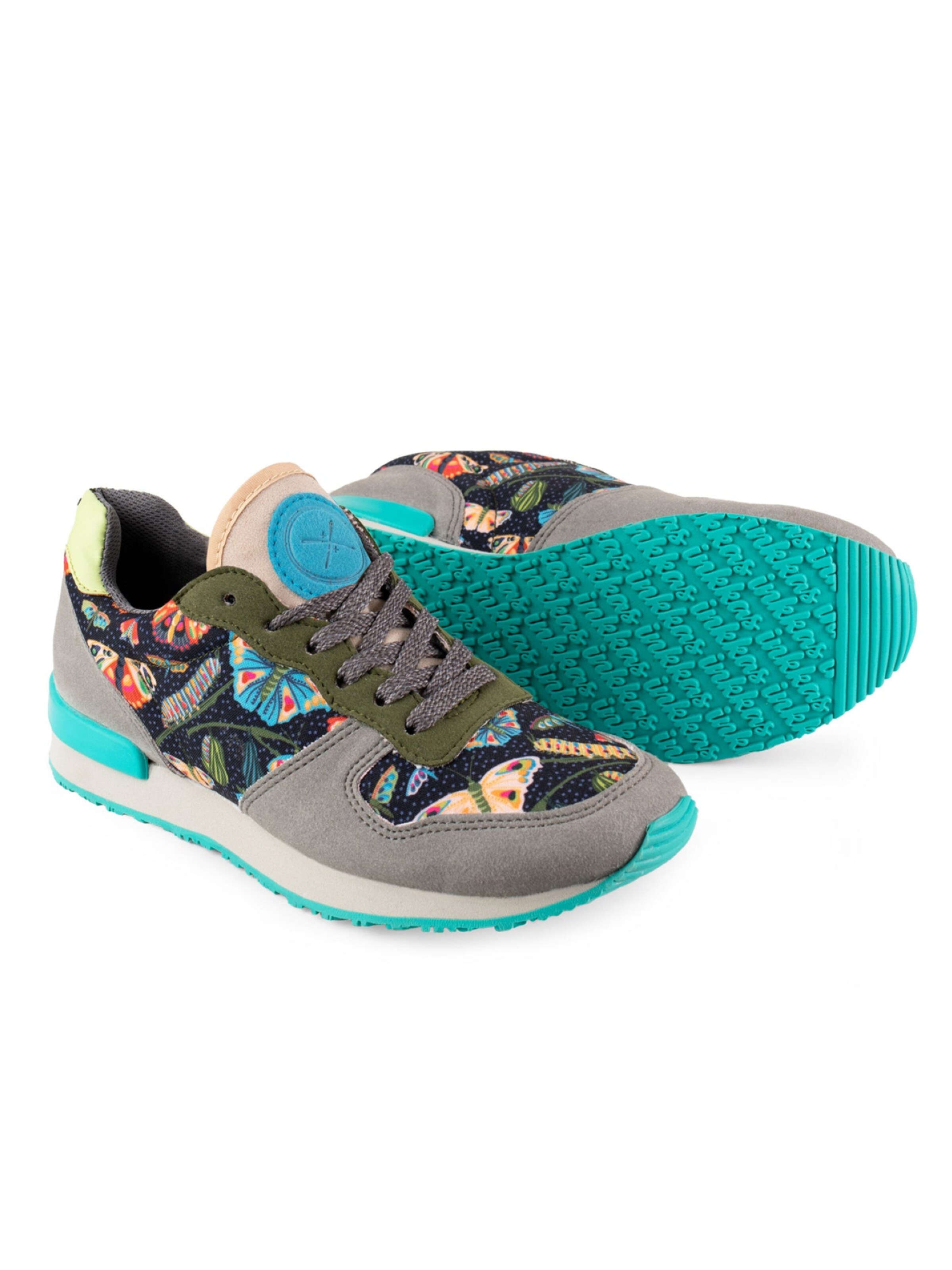 inkkas Sneaker low 'Inkkas Flutterby Sneaker – Handgefertigter Damen-Sneaker aus veganem „Wildleder“'‌ in Mischfarben