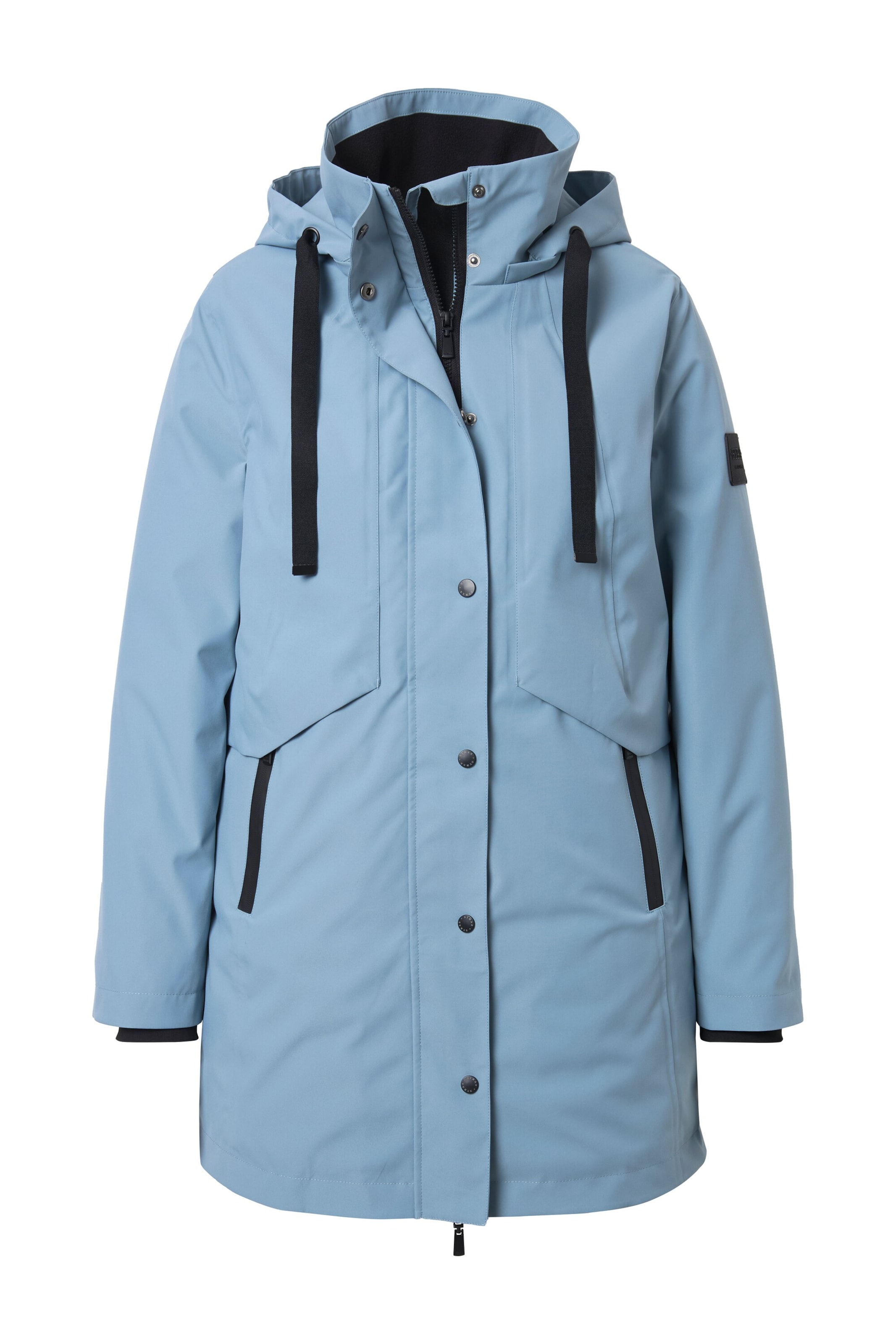 Ulla Popken Functionele jas in Blauw: voorkant