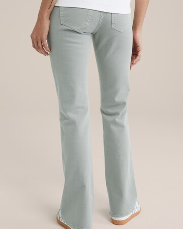 WE Fashion Bootcut Jeans i grön