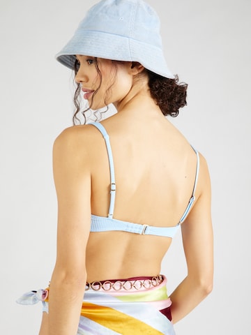 HOLLISTER Triangel Bikinitop in Blau