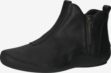 THINK! Booties in Black: front