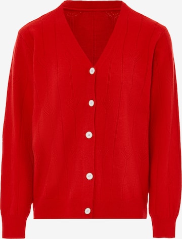 SANIKA Knit Cardigan in Red: front