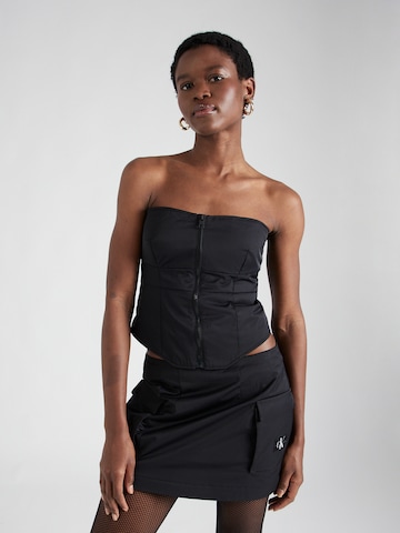 Calvin Klein Jeans Top in Schwarz: Vorderseite