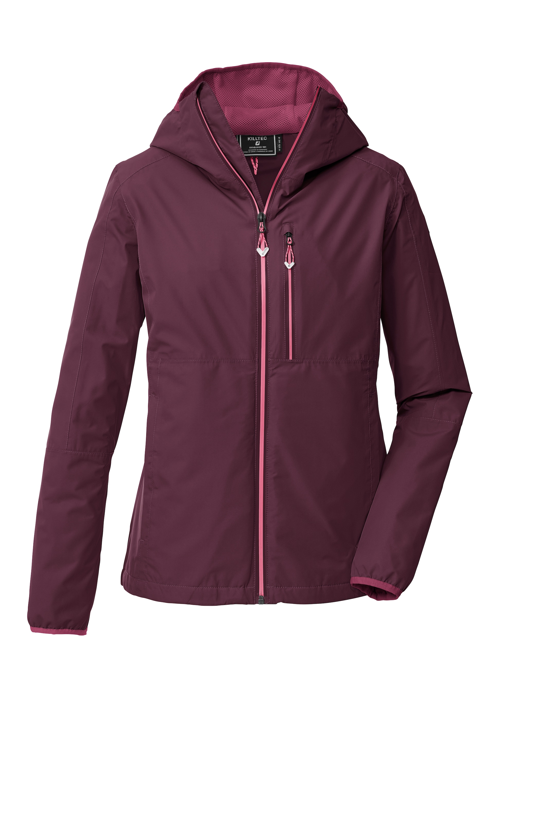 KILLTEC Outdoorjacke in Lila: Vorderseite