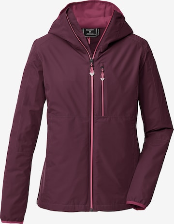 KILLTEC Outdoorjacke in Lila: Vorderseite