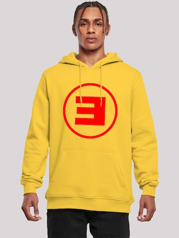 F4NT4STIC Sweatshirt 'Eminem Circle E Rap Hip Hop Music' in Gelb: predná strana