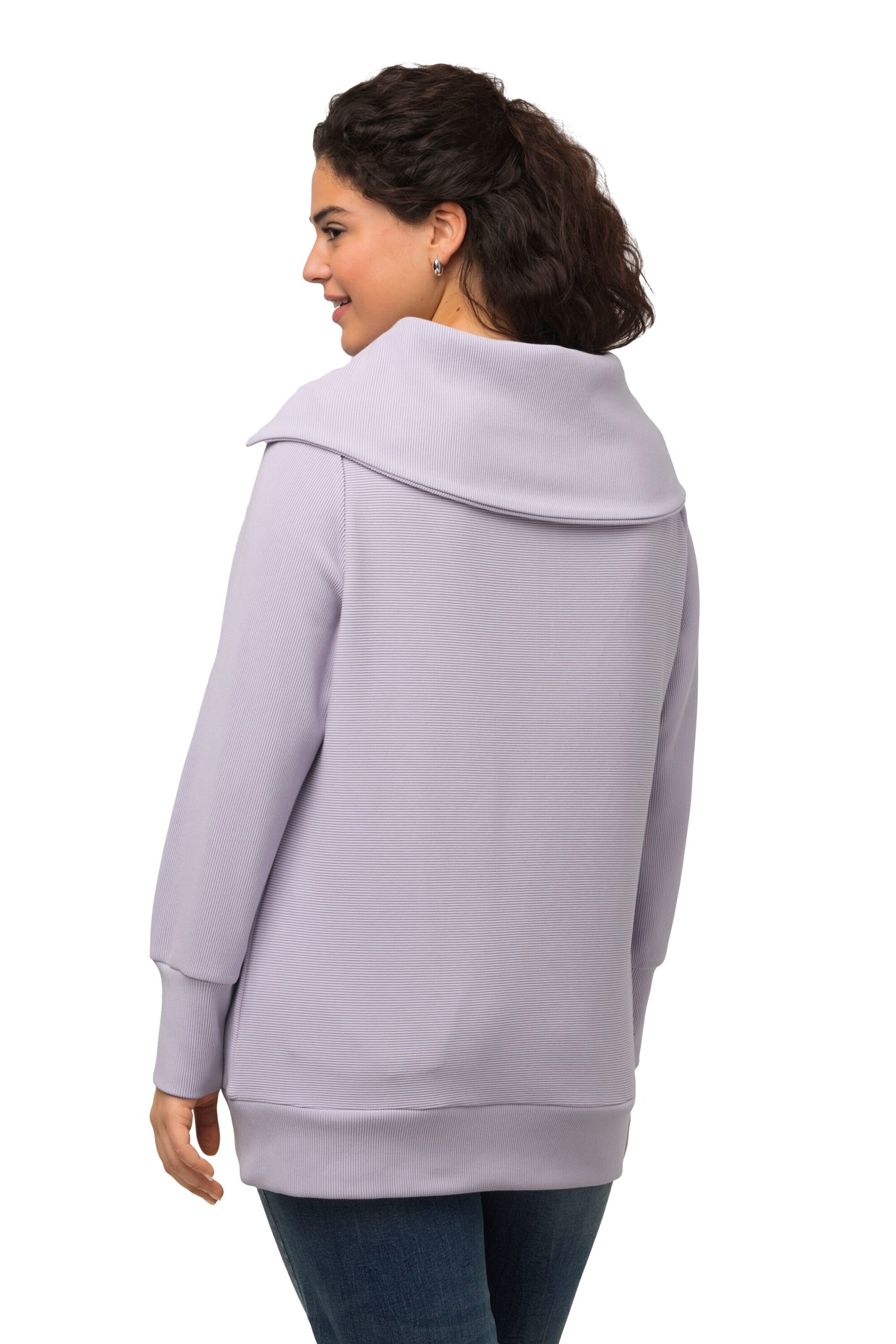 Ulla Popken Sweatshirt in Lila
