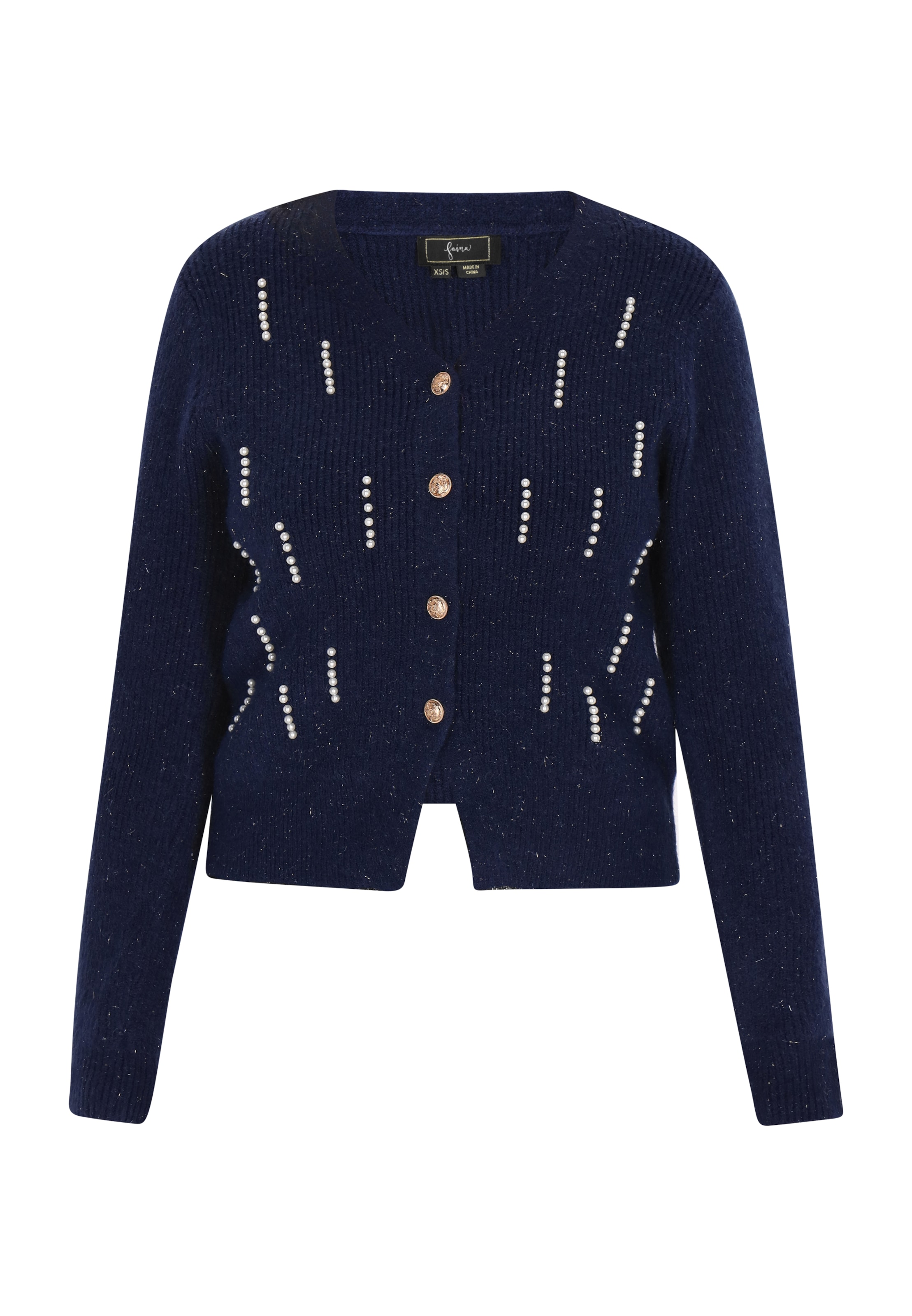 faina Knit cardigan in Blue: front