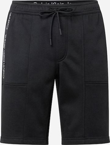 Calvin Klein Jeans Normalny krój Spodnie w kolorze czarny: przód