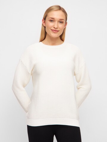 basic apparel Trui 'Ista' in Wit: voorkant