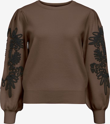 Pull-over 'OBJJoana' OBJECT en marron : devant