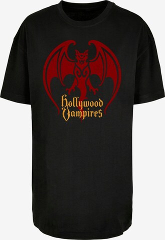 Merchcode Shirt 'Hollywood Vampires' in Zwart: voorkant