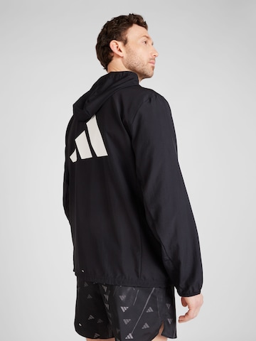 ADIDAS PERFORMANCE Athletic Jacket 'Run it' in Black