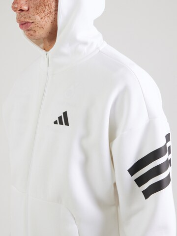 ADIDAS SPORTSWEAR Sports sweat jacket 'FI' in White