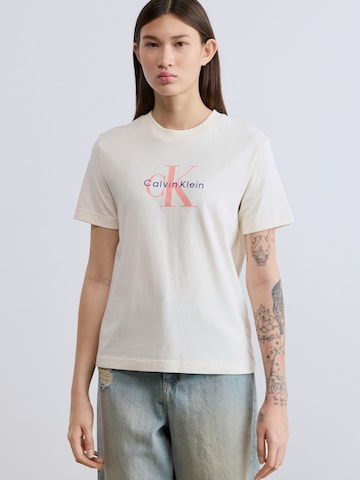 Calvin Klein Jeans Shirt 'HERO CLASSIC' in Wit: voorkant