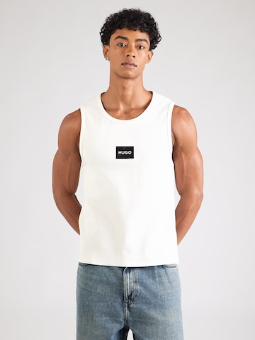 HUGO Μπλουζάκι 'Darrio' σε μπεζ: μπροστά